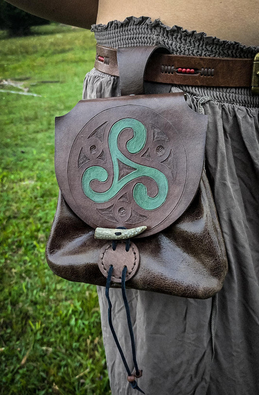 Triskelion - Leather Belt Bag