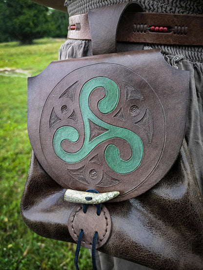 Triskelion - Leather Belt Bag