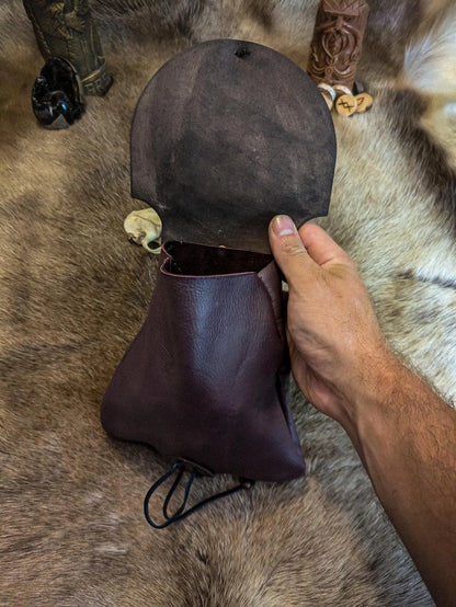 Runestone Serpent - Leather Belt Bag