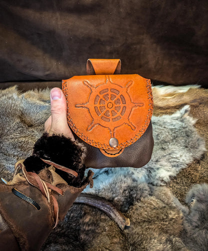 Ship's Wheel - Leather Belt Bag