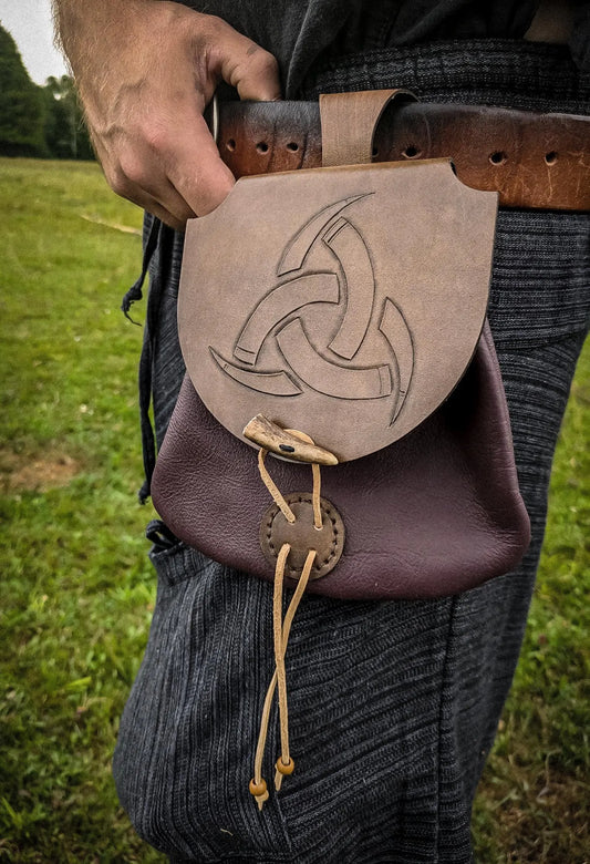 Horns of Odin - Leather Belt Bag