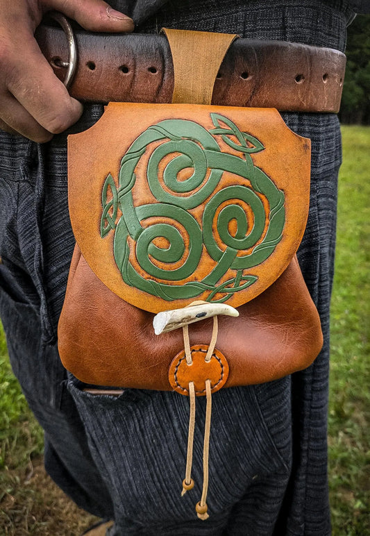Celtic Triple-Knot - Leather Belt Bag