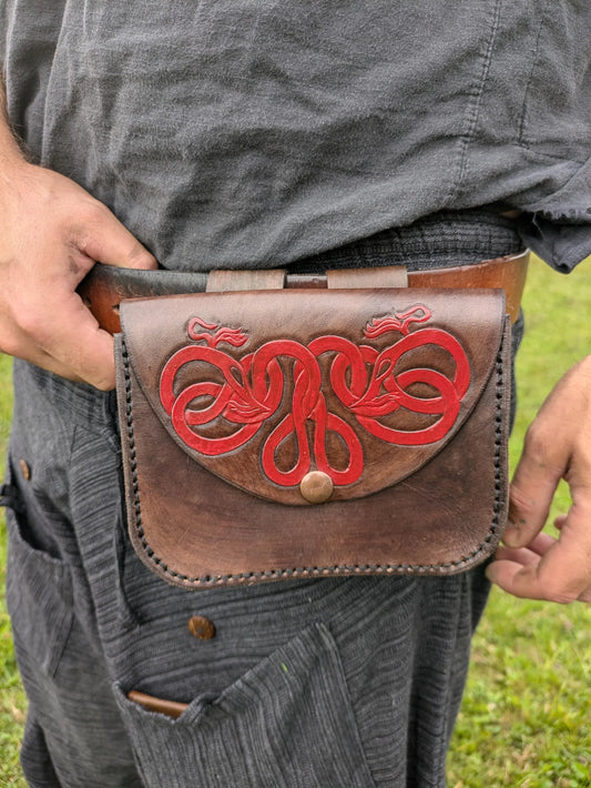 Othala Serpents - Leather Belt Bag