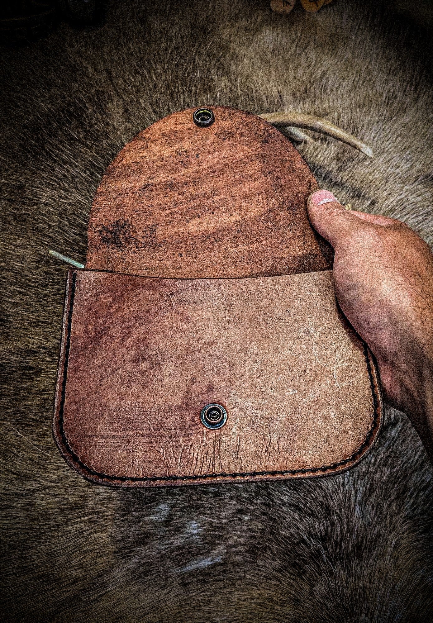 Tree of Life - Leather Belt Bag