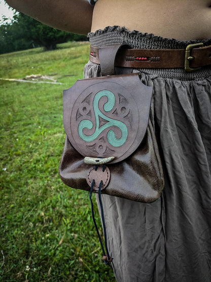 Triskelion - Leather Belt Bag