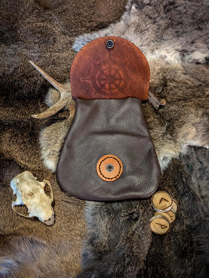 Ship's Wheel - Leather Belt Bag