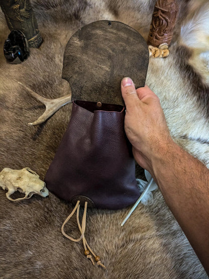Horns of Odin - Leather Belt Bag