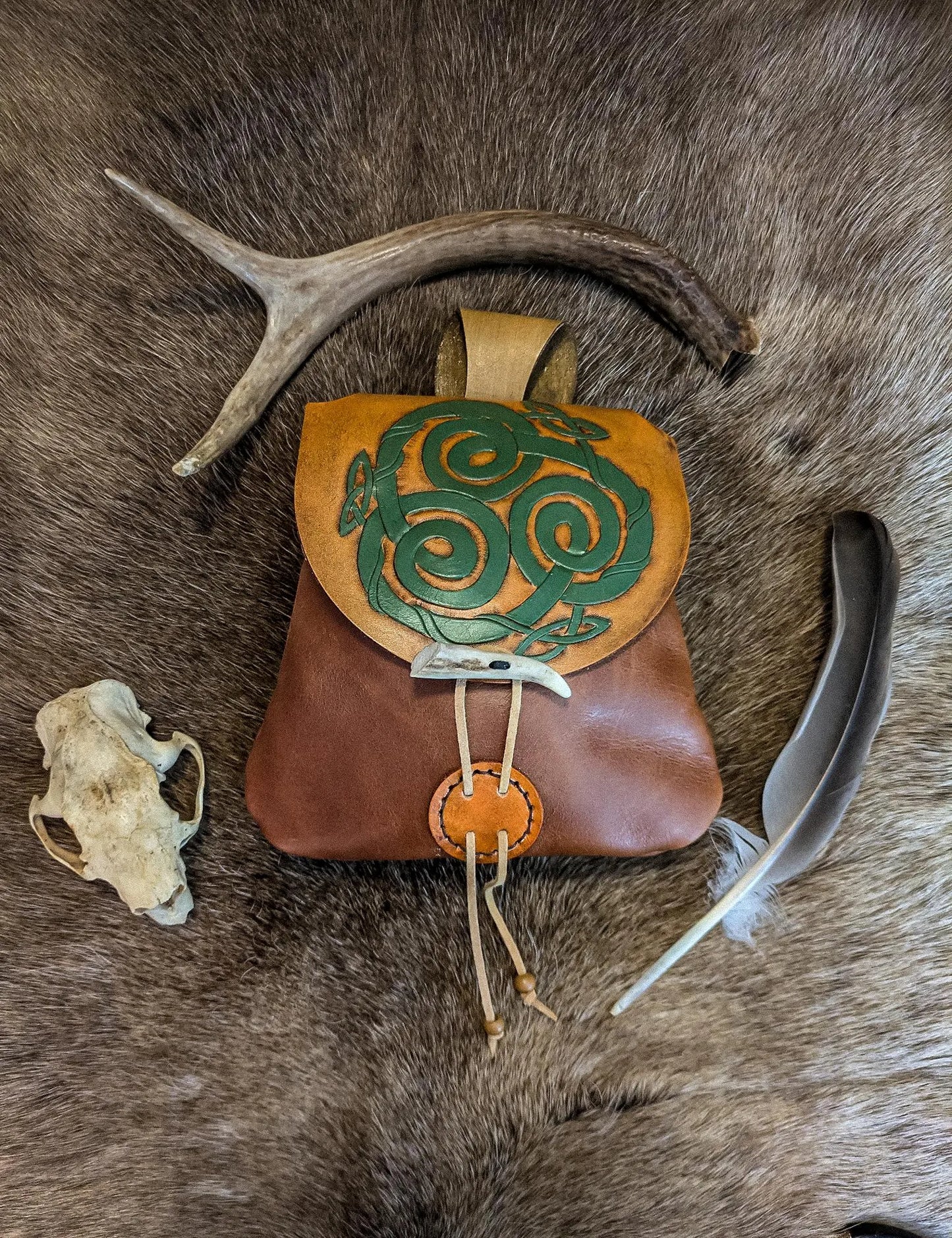 Celtic Triple-Knot - Leather Belt Bag