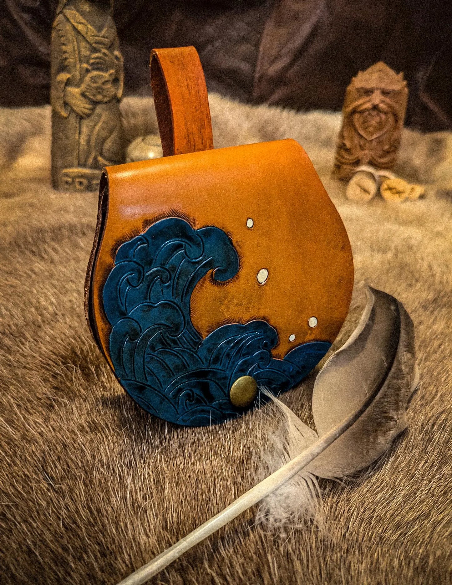 Ocean Waves - Small Belt Bag