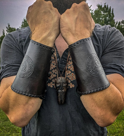 Leather Arm Guards - Pair