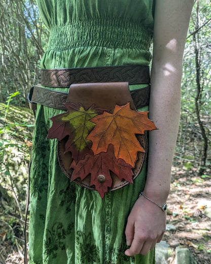 Elven Leaf Belt Bag - Autumn Maple