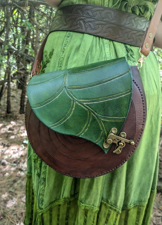 Broadleaf Crossbody Purse - Elven Leaf Bookbag