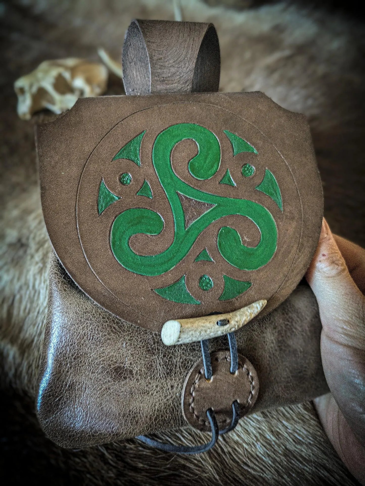 Triskelion - Leather Belt Bag