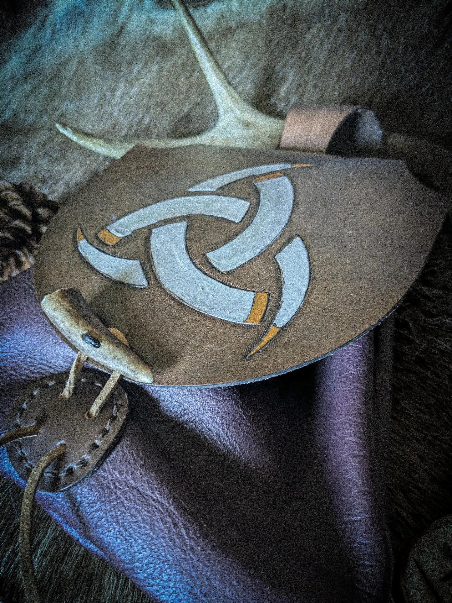 Horns of Odin - Leather Belt Bag