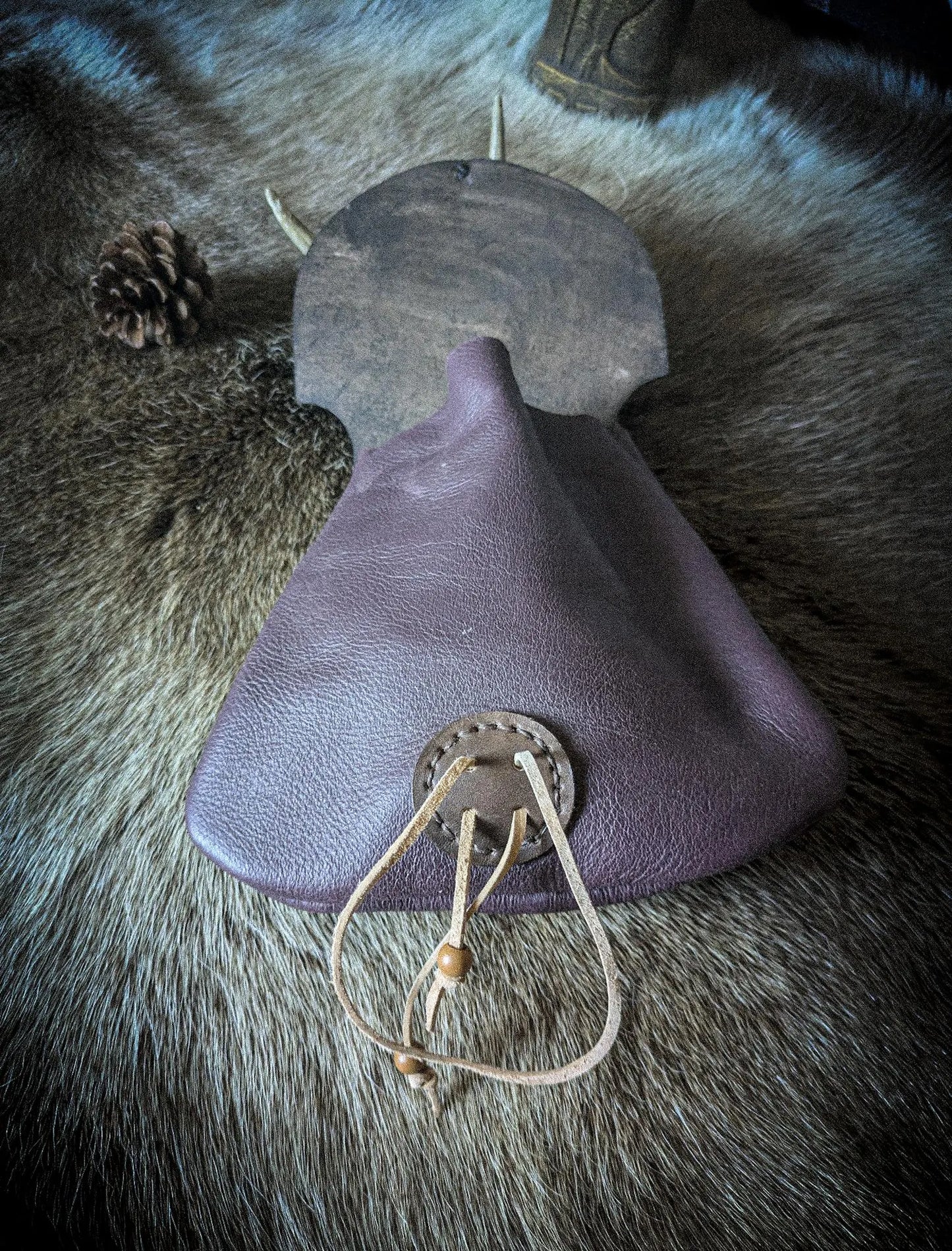 Horns of Odin - Leather Belt Bag