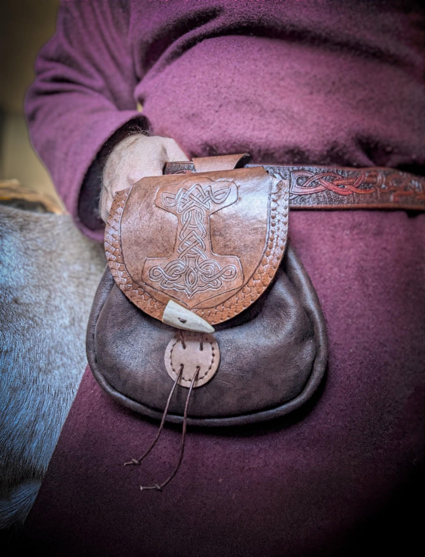 Mjolnir II - Leather Belt Bag