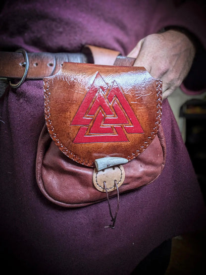 Valknut II - Leather Belt Bag