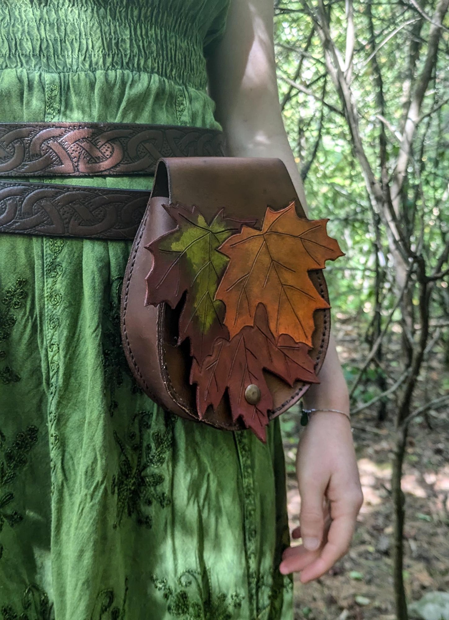 Elven Leaf Belt Bag - Autumn Maple