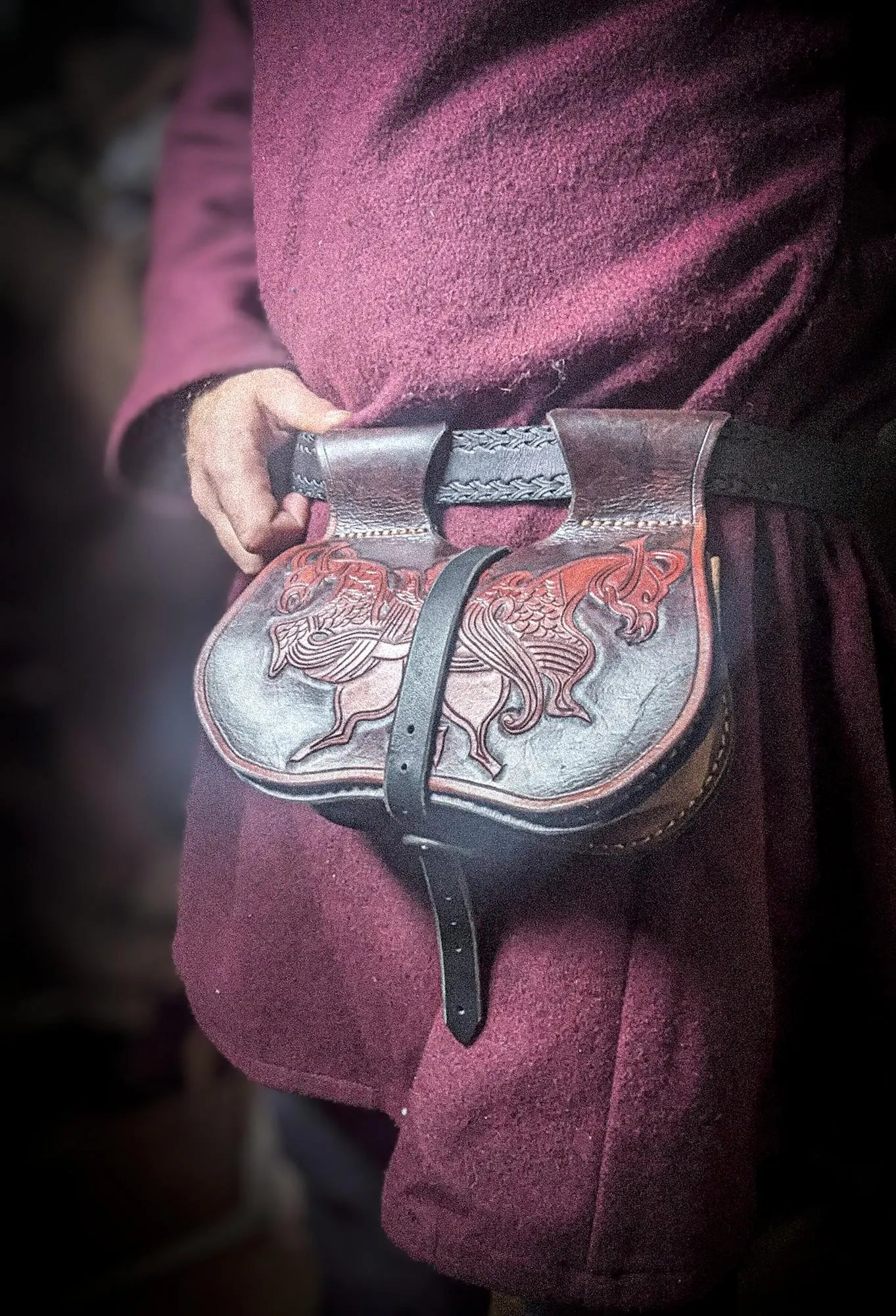 Viking Ravens - Medieval Belt Bag