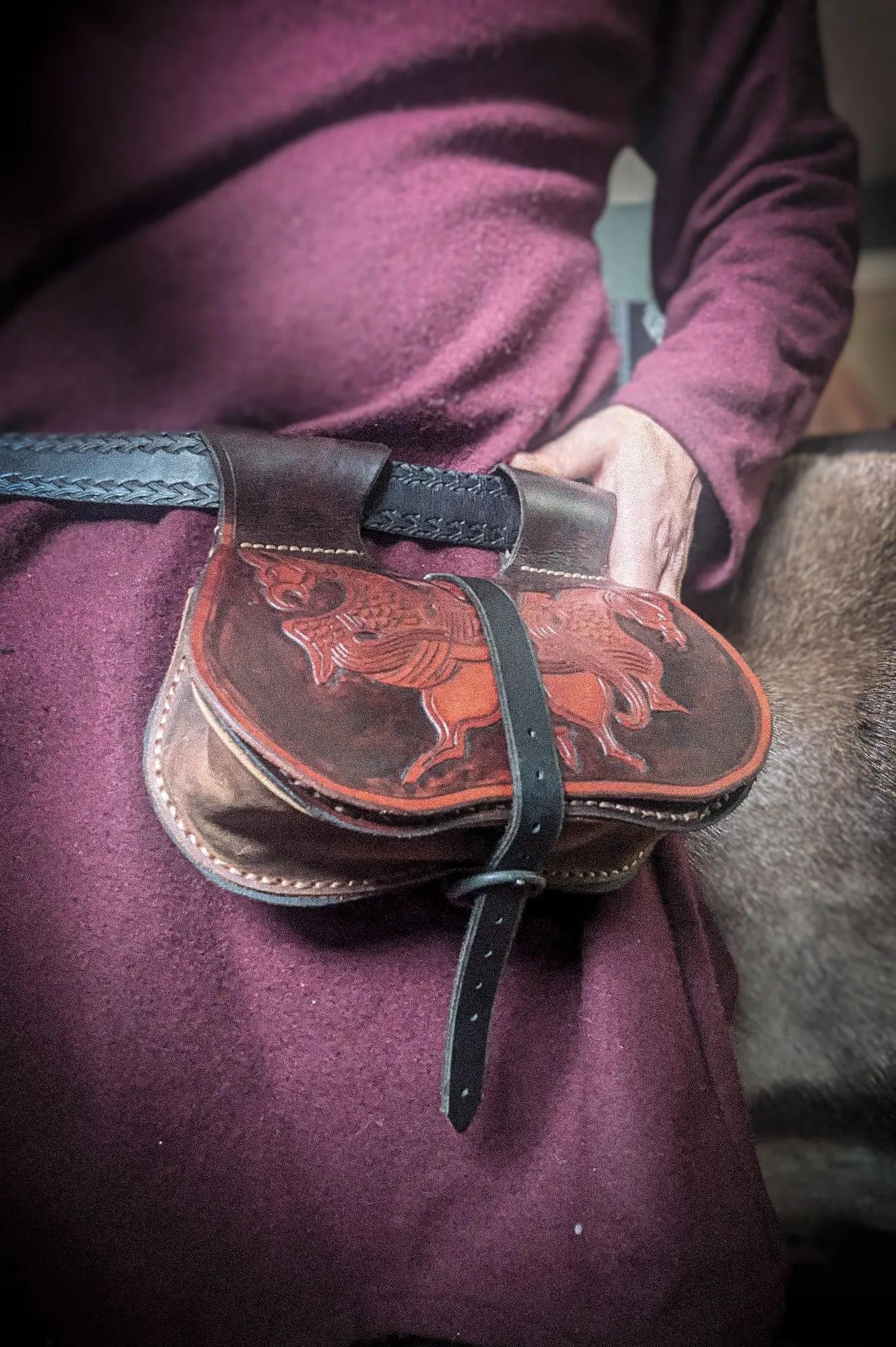 Viking Ravens - Medieval Belt Bag