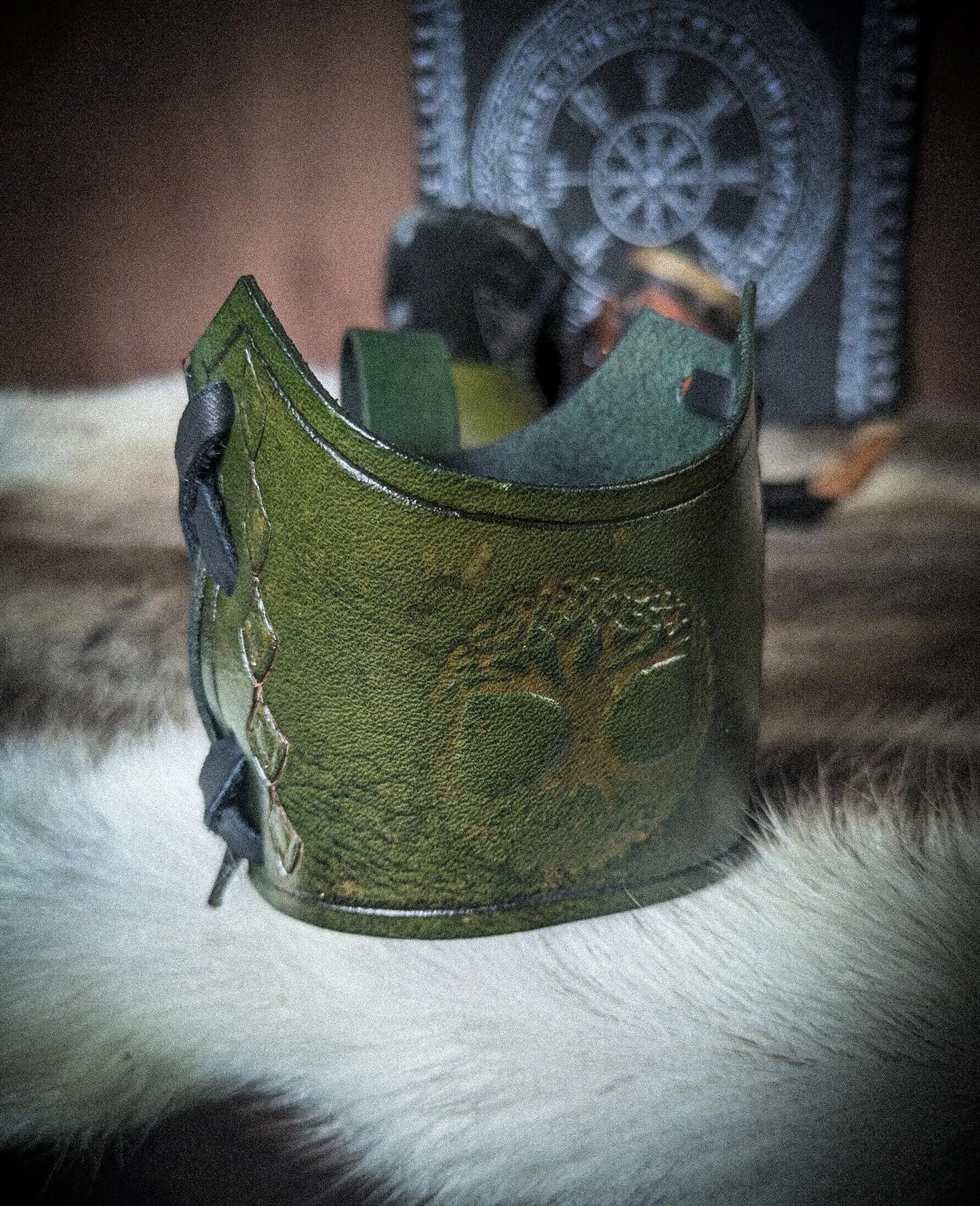 Drinking Horn Holster - Medieval Beverage Holder