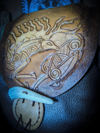 Scythian Stag - Leather Belt Bag