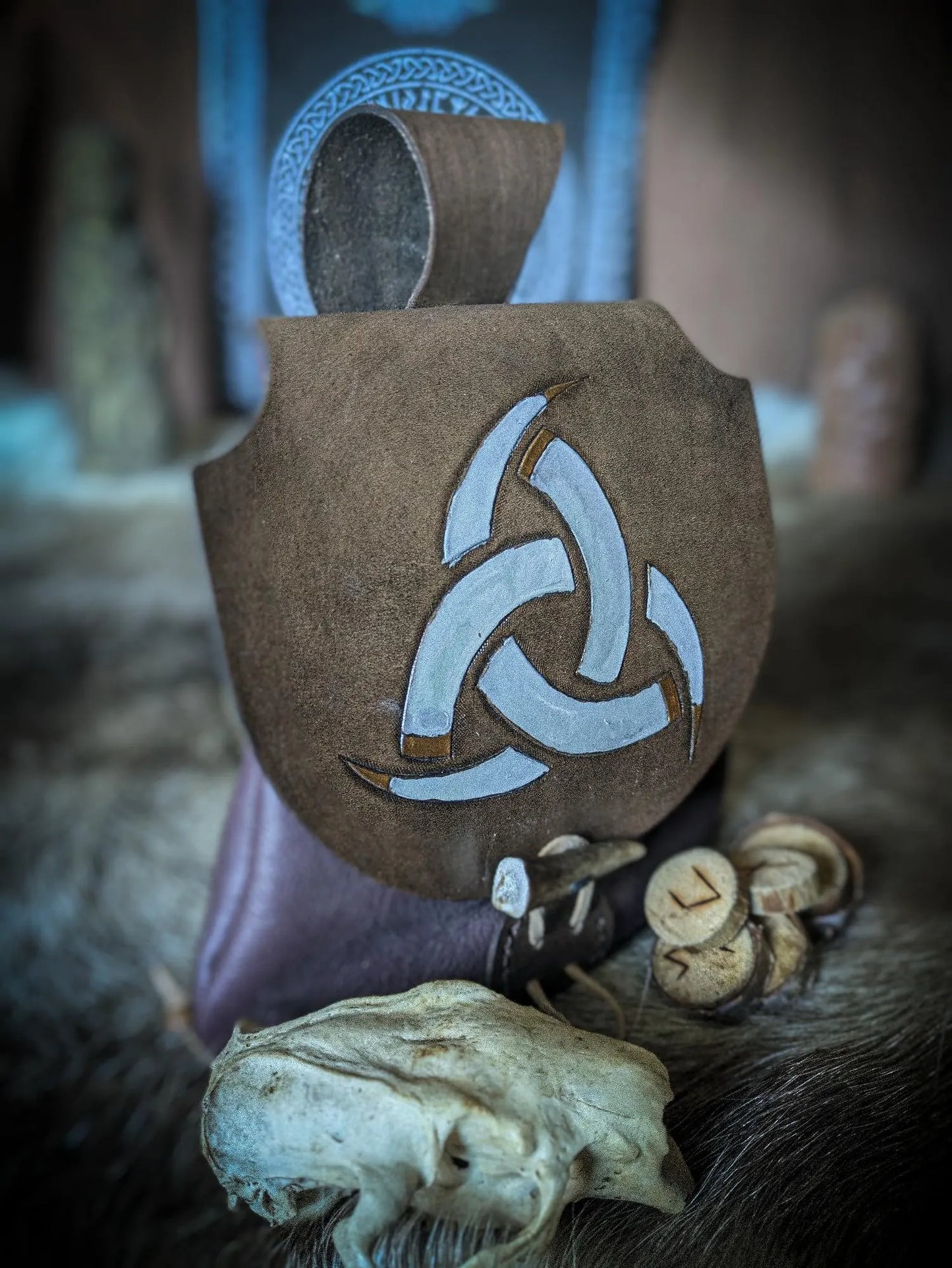 Horns of Odin - Leather Belt Bag
