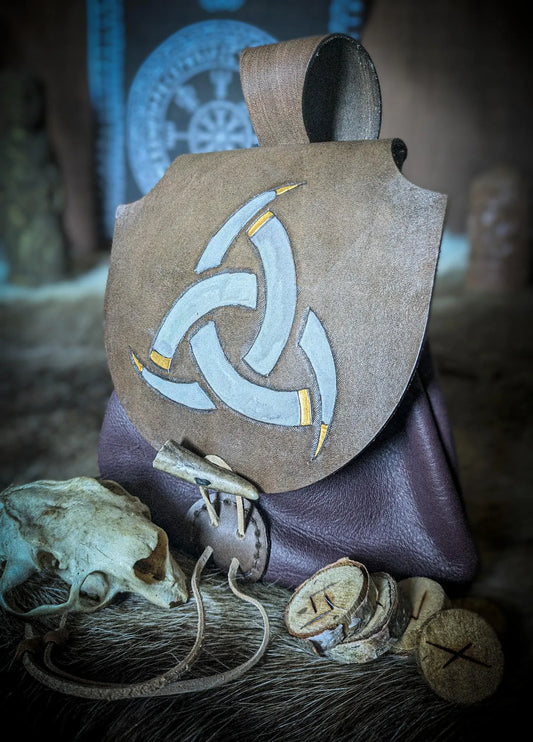 Horns of Odin - Leather Belt Bag