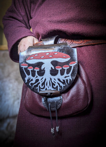 The Mycelium Mushroom - Leather Belt Bag