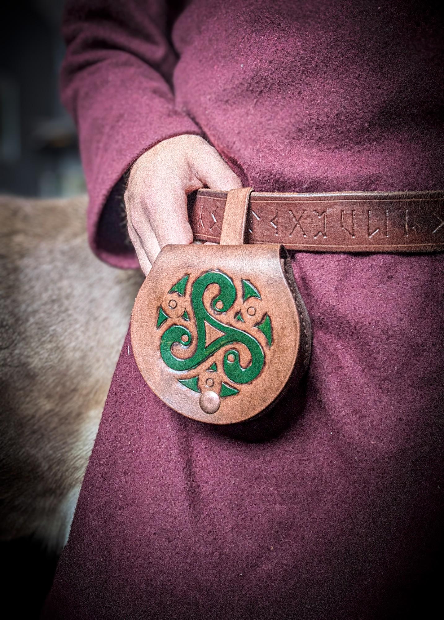 Triskelion - Small Leather Belt Bag