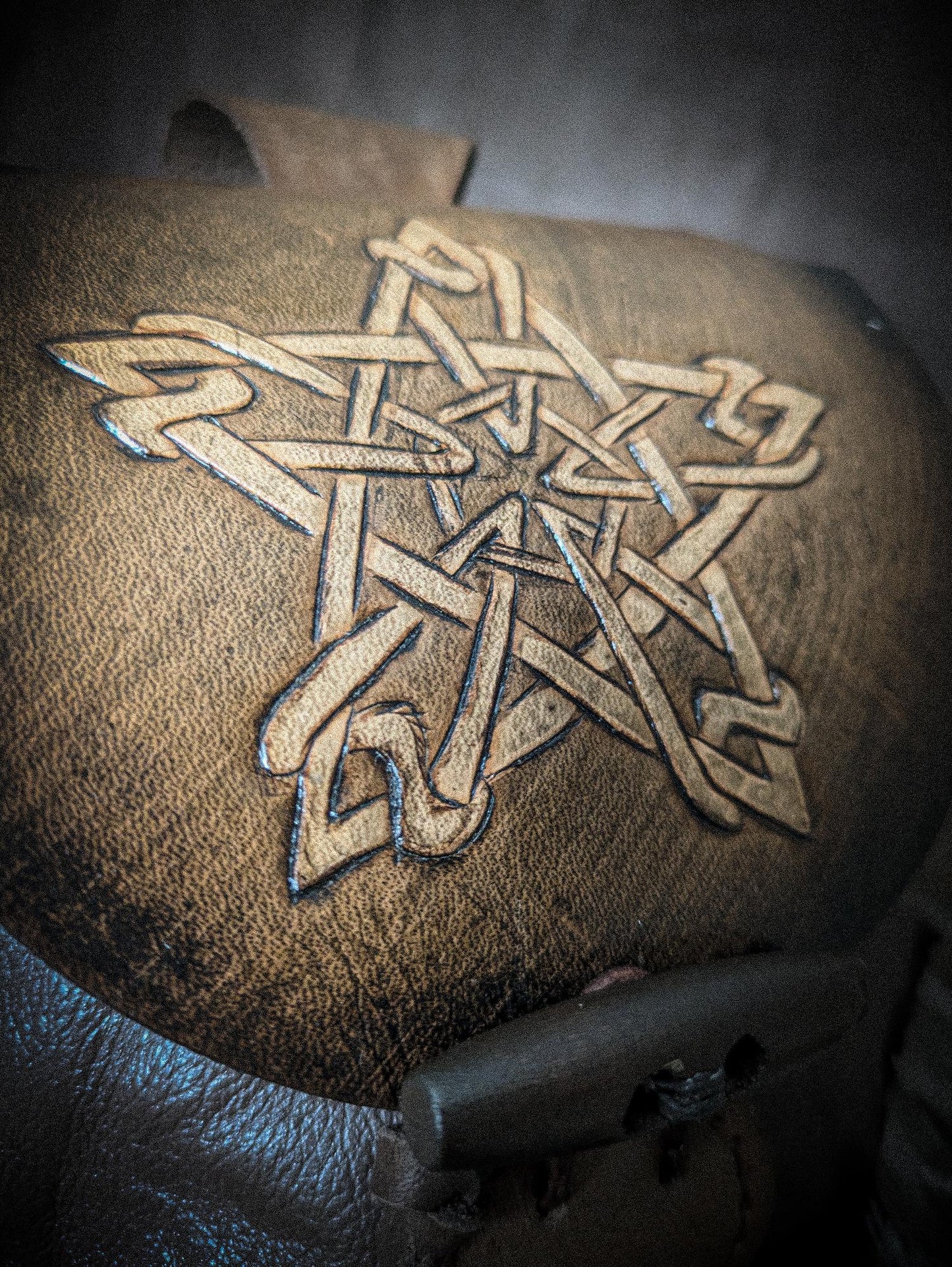 Celtic Star - Leather Belt Bag