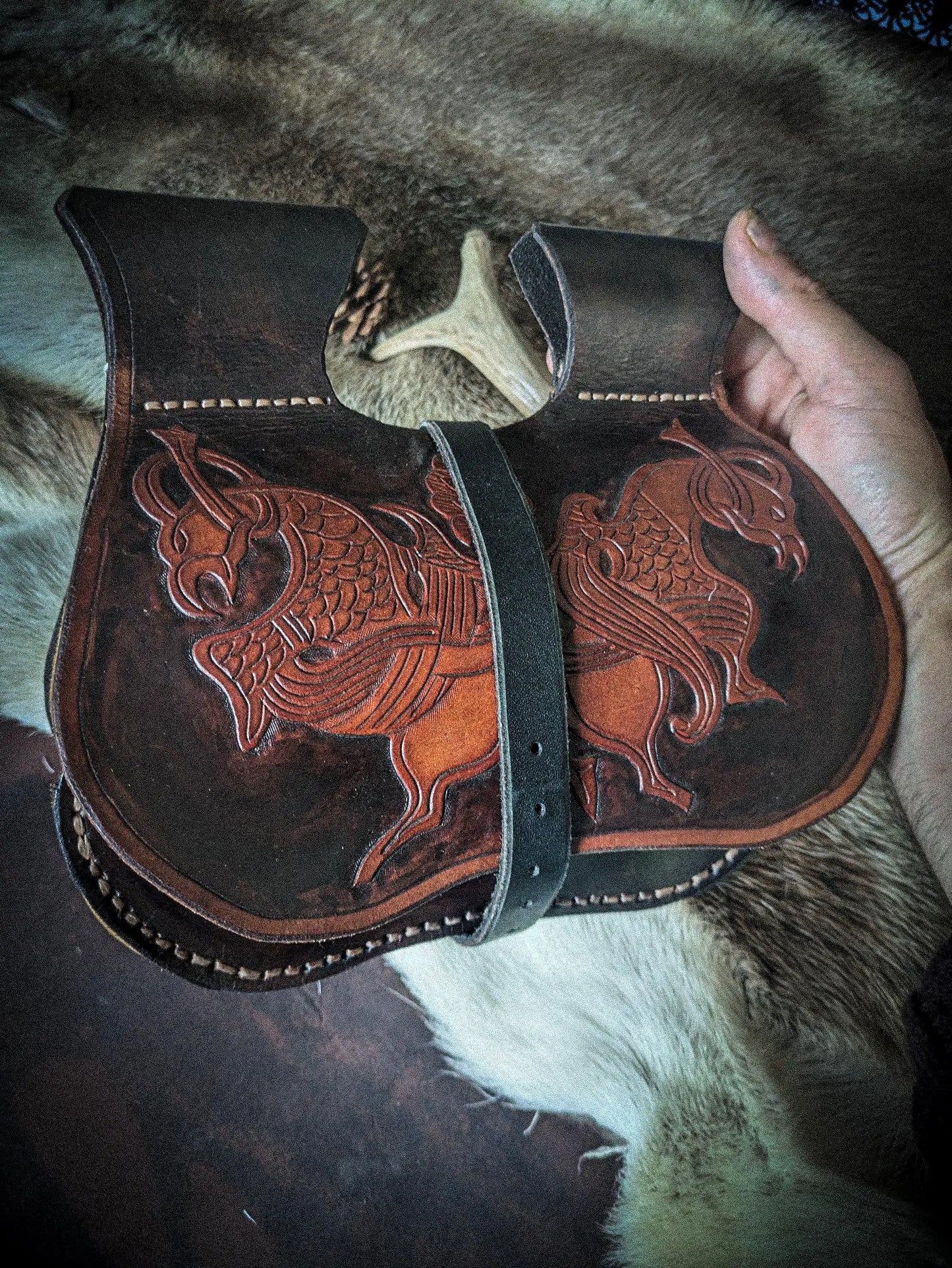 Viking Ravens - Medieval Belt Bag