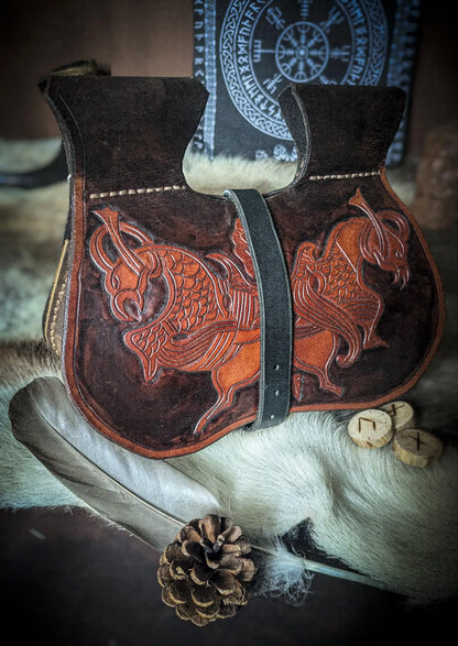 Viking Ravens - Medieval Belt Bag