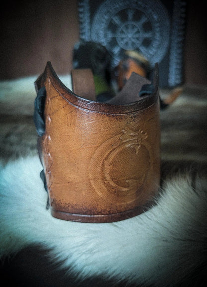 Drinking Horn Holster - Medieval Beverage Holder