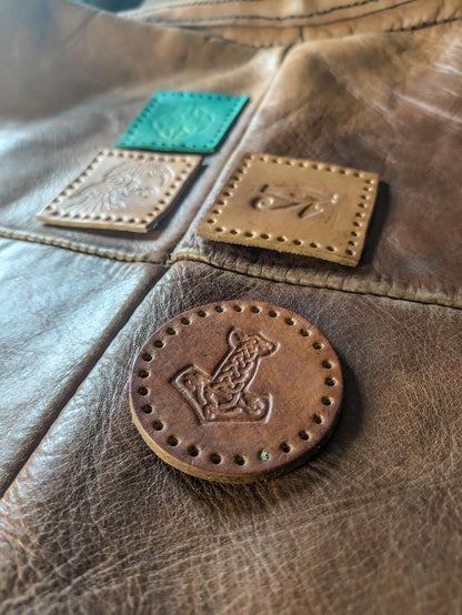 Leather Sew-on Patches - Variety Pack of Pagan Leatherette Patches