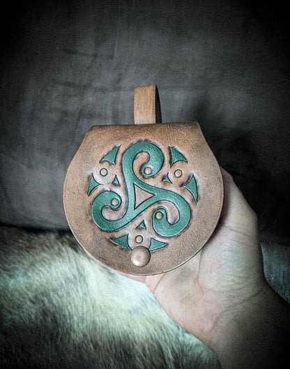 Triskelion - Small Leather Belt Bag