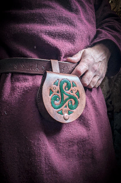 Triskelion - Small Leather Belt Bag