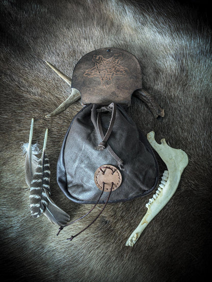 Celtic Star - Leather Belt Bag