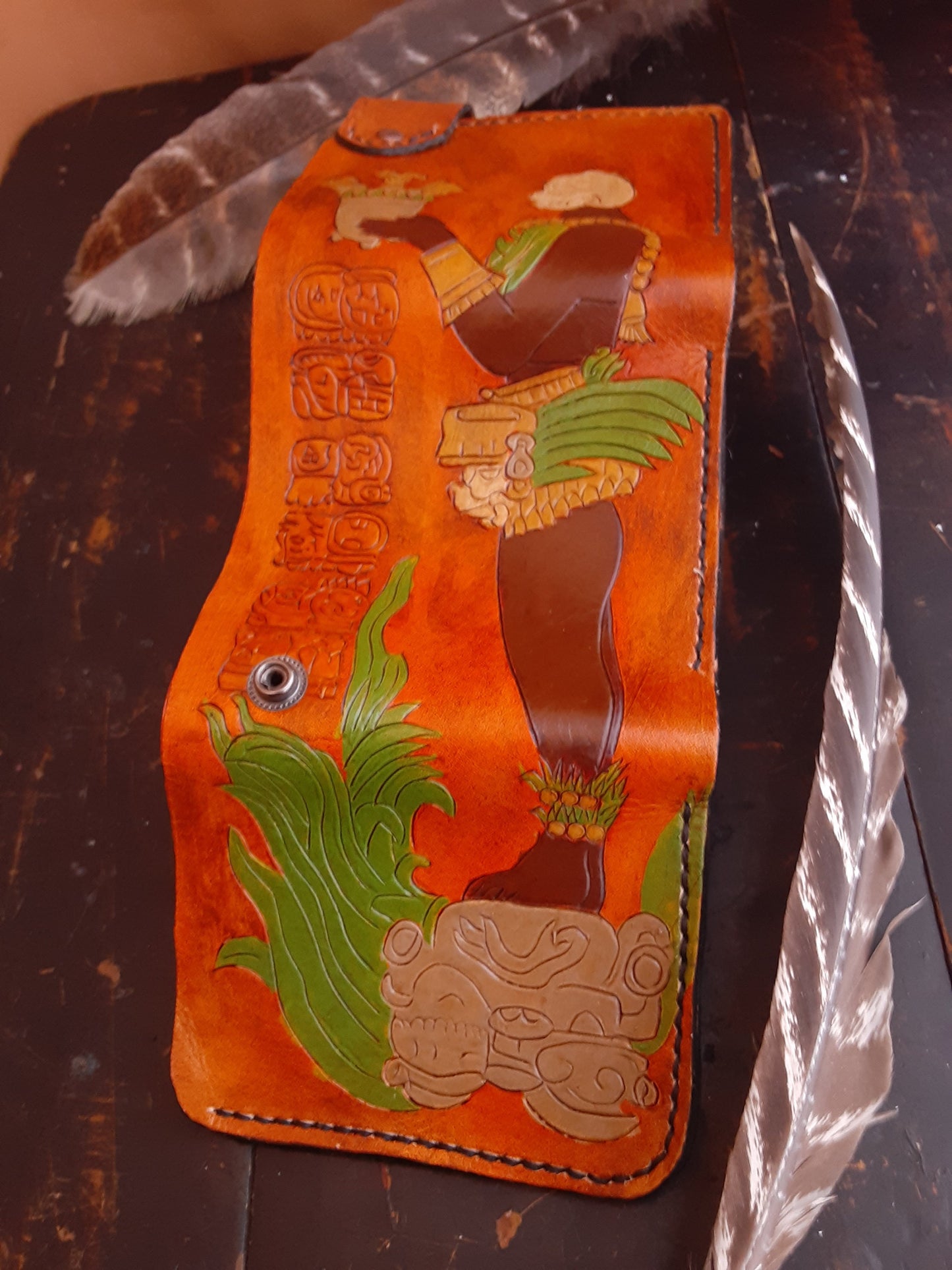 Mayan Offering Tri-fold Wallet