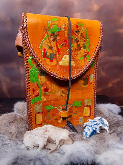 Mayan Carved Bookbag