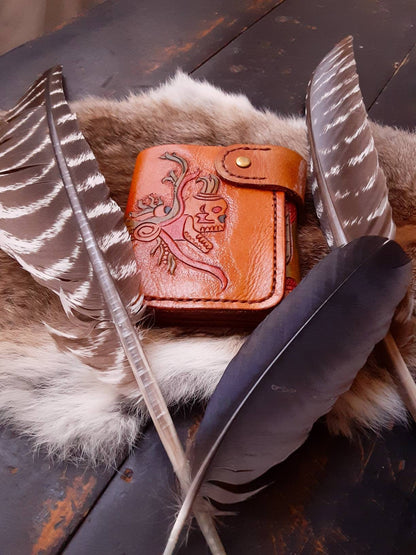 Feathered Serpent Tri-fold Wallet