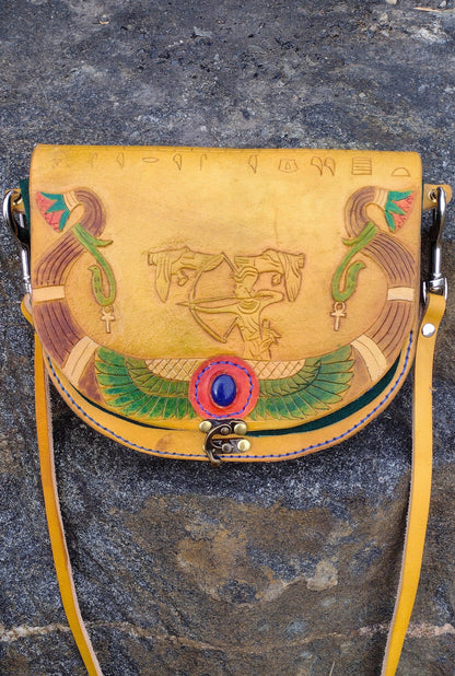 Egyptian Pharaoh Leather Purse