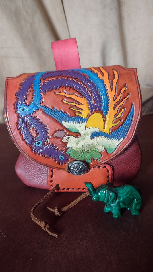 Fenghuang Leather Belt Bag