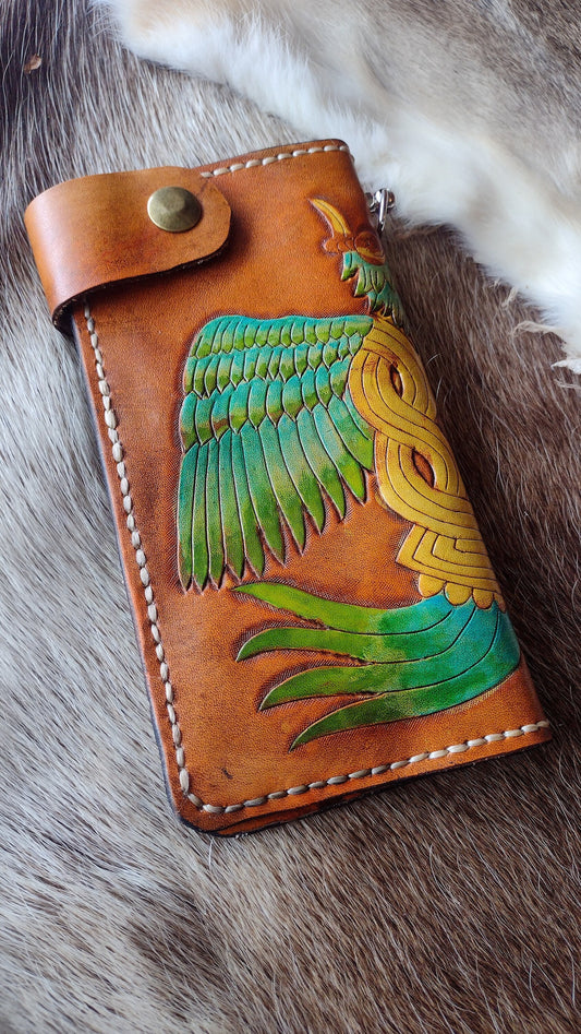 Quetzal Bird Tall Wallet