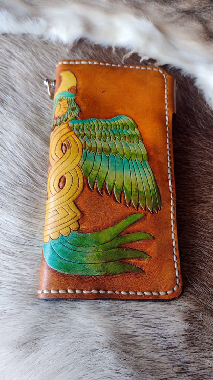 Quetzal Bird Tall Wallet