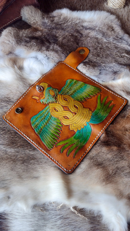 Quetzal Bird Tall Wallet