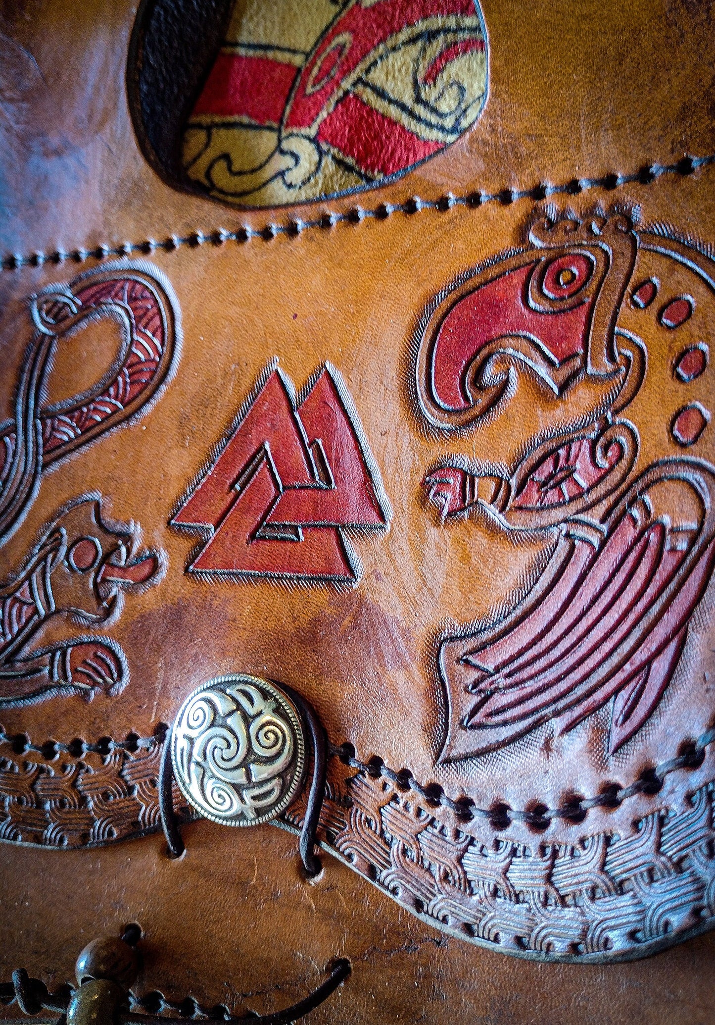 Snake and Raven - Medieval Belt Bag