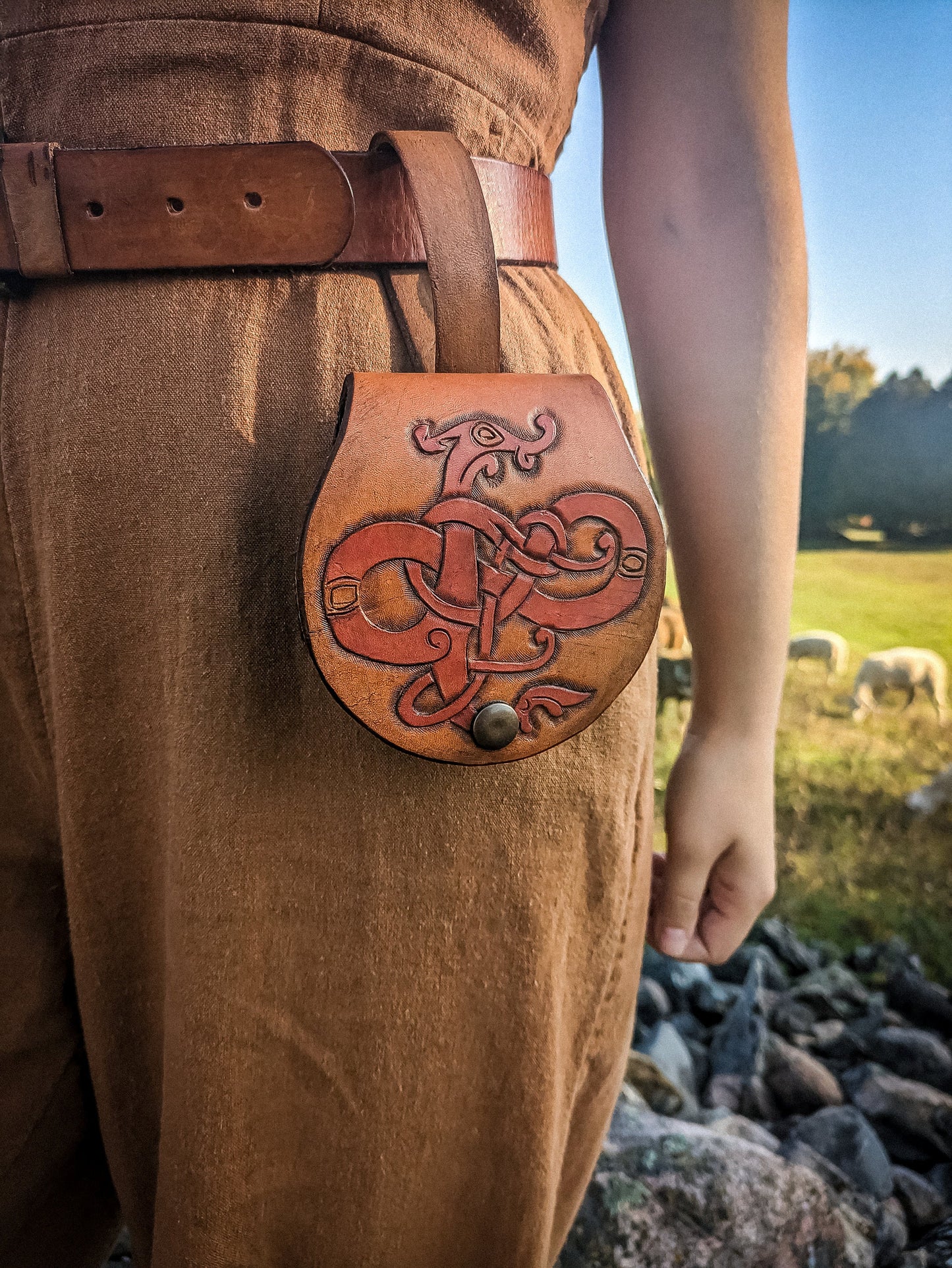 Small Belt Bag - Viking Serpent