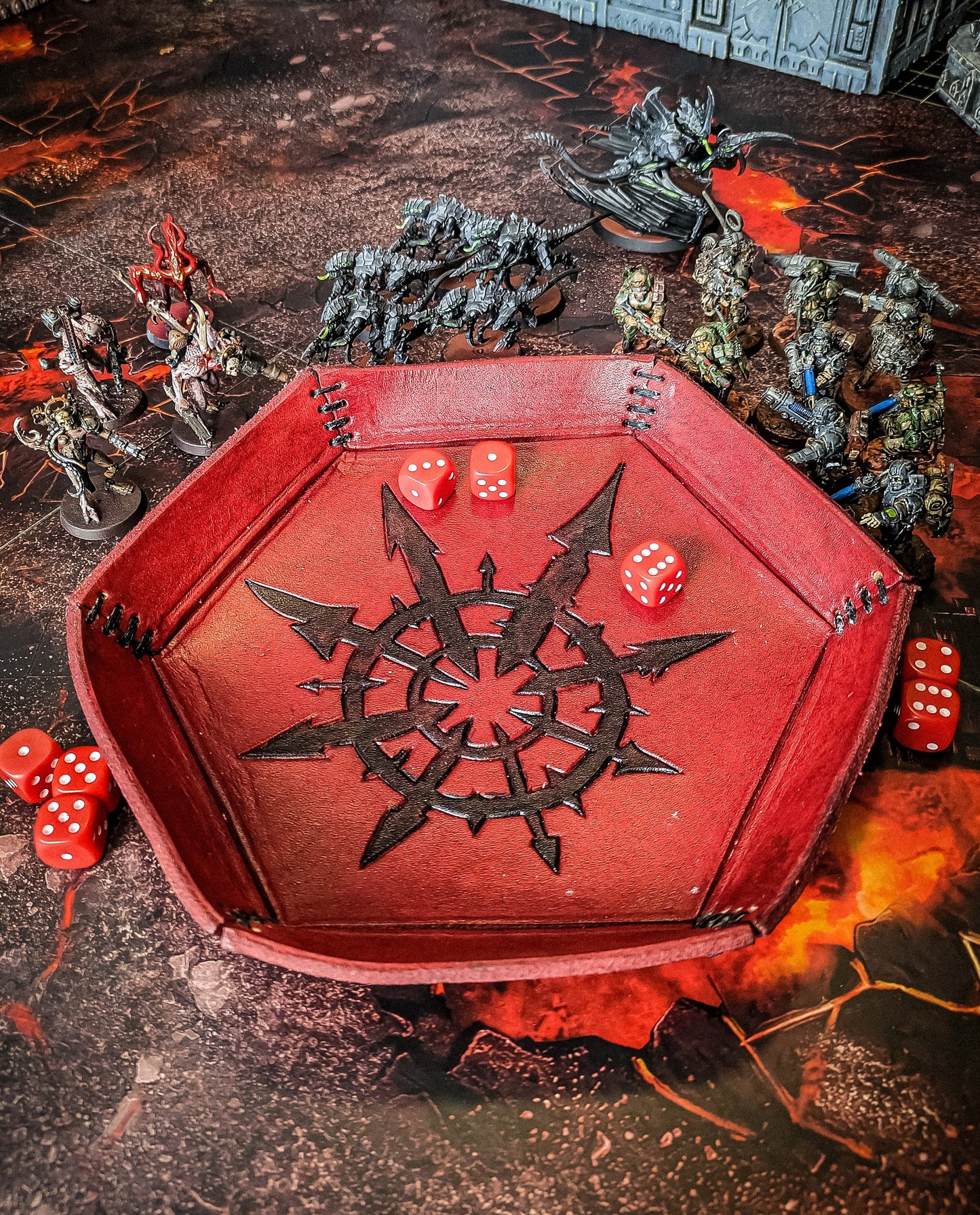 Leather Dice Trays